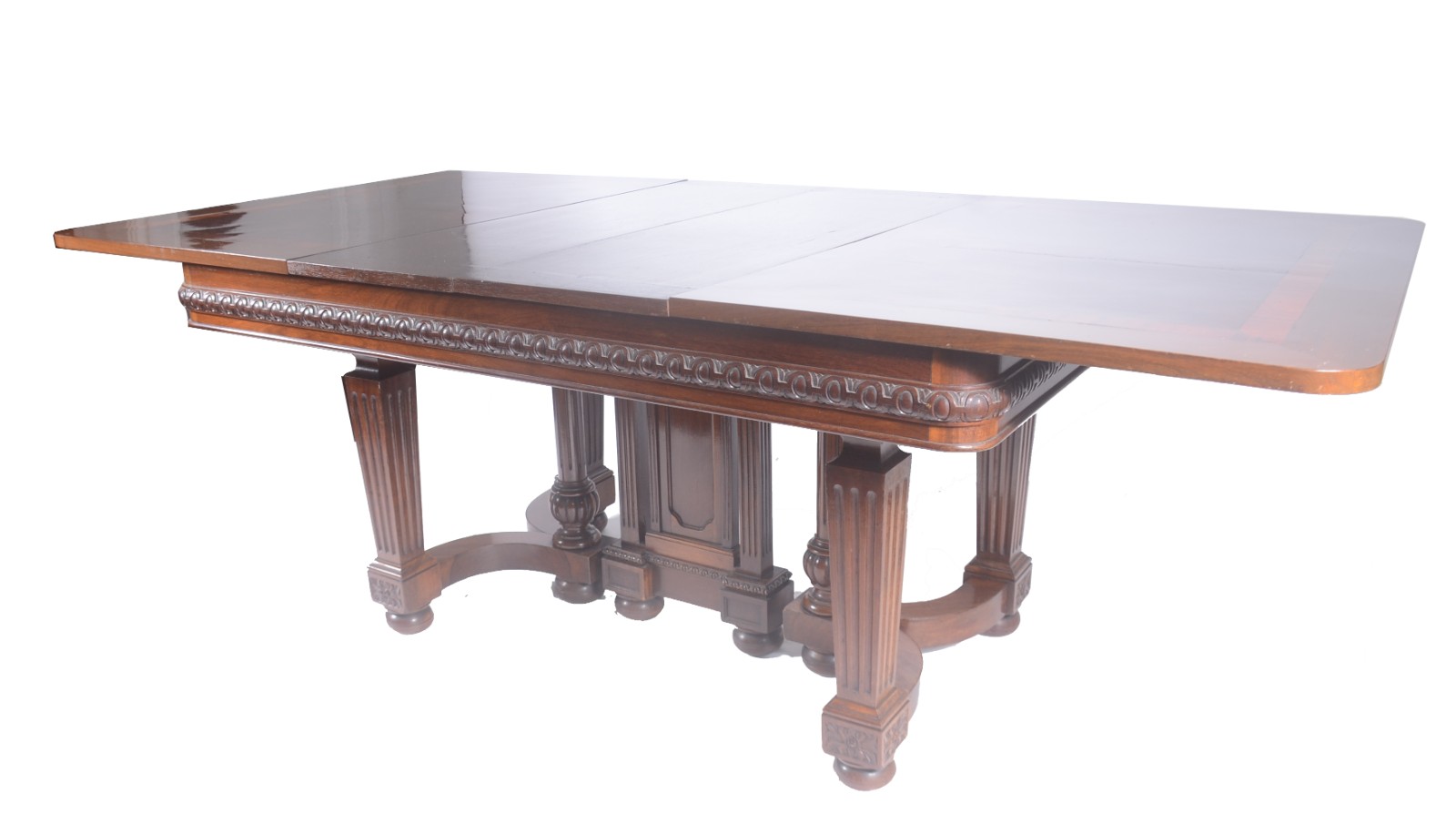Conjunto para sala de jantar, composto de mesa de madeira nobre... - foto 2 de 10