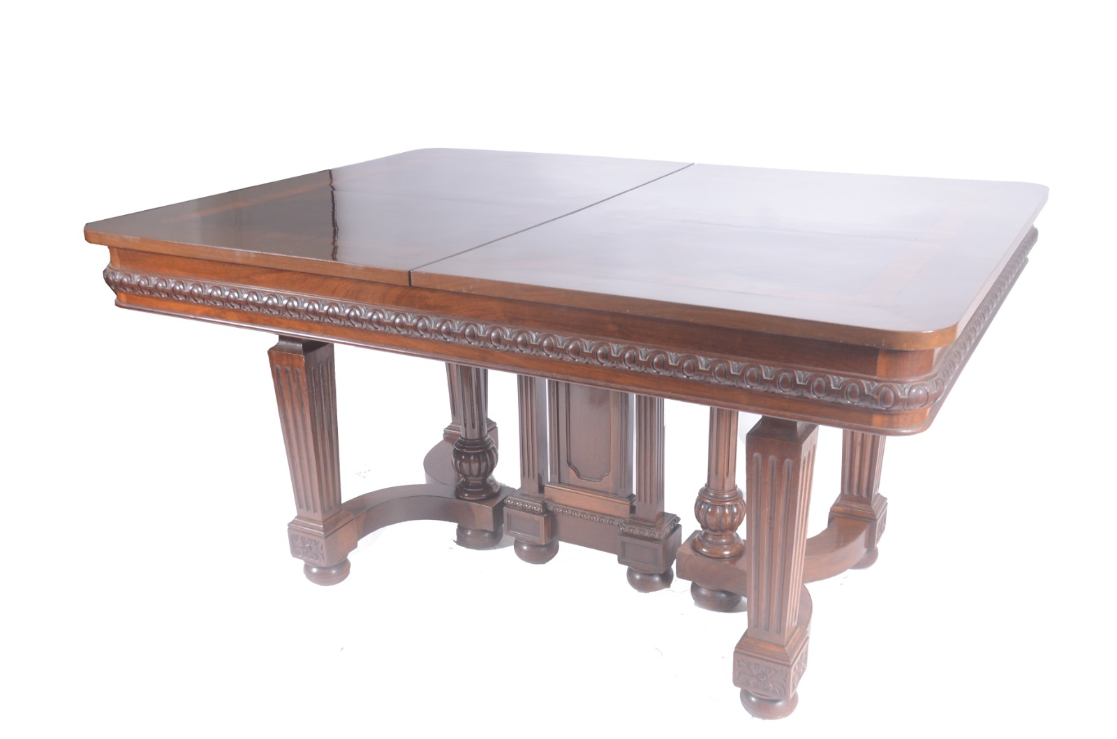 Conjunto para sala de jantar, composto de mesa de madeira nobre... - foto 4 de 10