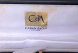 CARAN D' ACHE,  - Caneta Caran D' Ache na cor preta banhado com ouro suiço, no estojo.