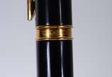 CARAN D' ACHE,  - Caneta Caran D' Ache na cor preta banhado com ouro suiço, no estojo.