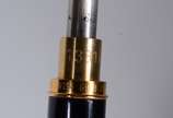 CARAN D' ACHE,  - Caneta Caran D' Ache na cor preta banhado com ouro suiço, no estojo.