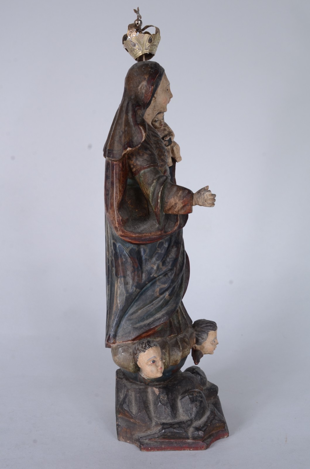 Nossa Senhora com Menino - Imagem de madeira policromada. - foto 4 de 10
