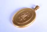 Pendente de ouro 18 k., monogramado com parte i... - Pendente de ouro 18 k., monogramado com parte interna para retrato (Por motivos de segurança a peça não se encontra na loja).