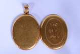 Pendente de ouro 18 k., monogramado com parte i... - Pendente de ouro 18 k., monogramado com parte interna para retrato (Por motivos de segurança a peça não se encontra na loja).