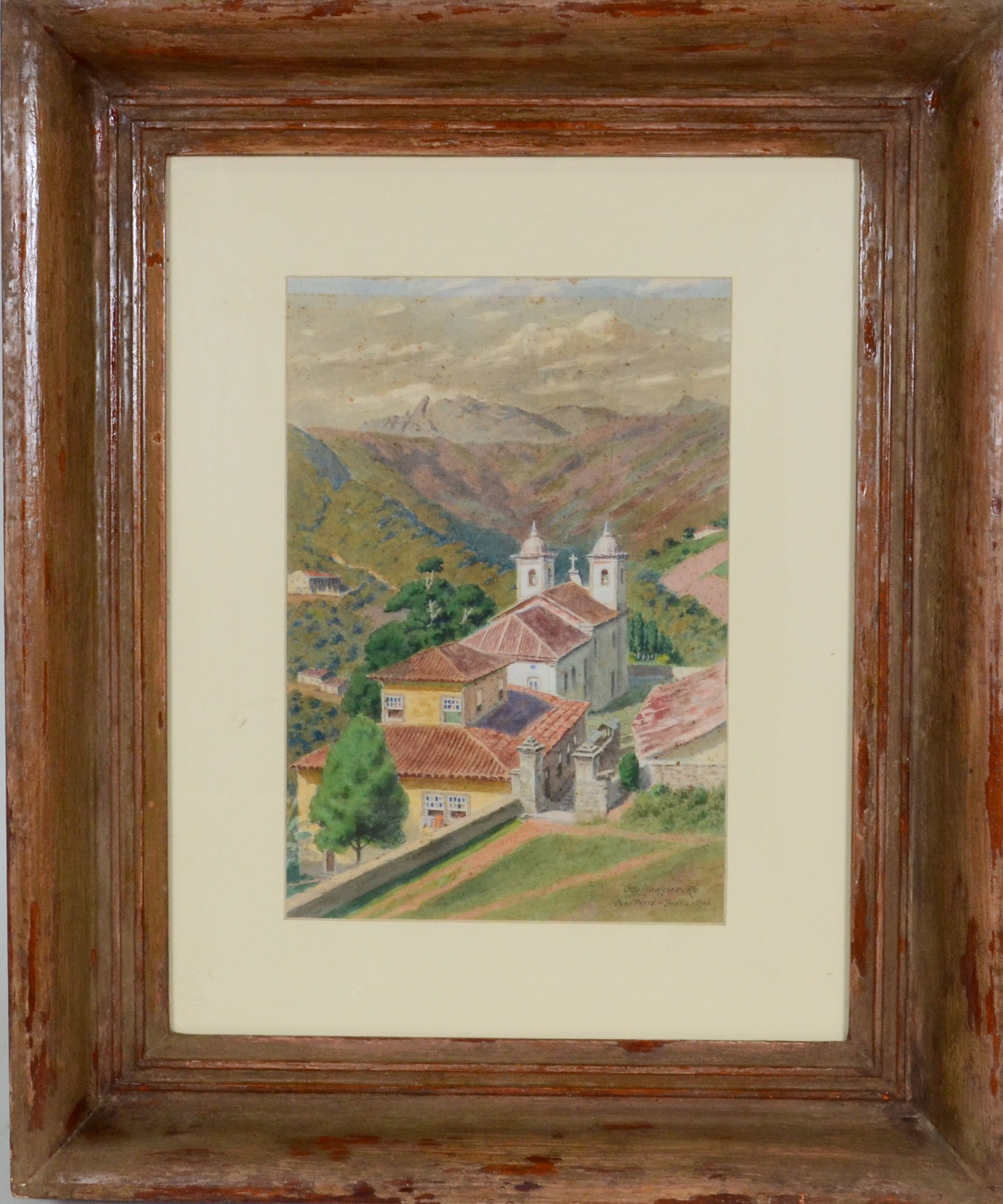 Paisagem com igreja, Ouro Preto - foto 1 de 3