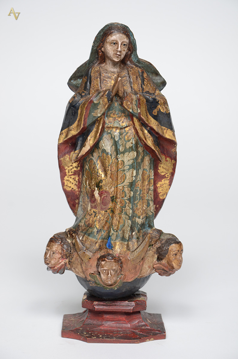 NOSSA SENHORA DA CONCEIÇÃO - Imagem de madeira, Bahia séc. XIX... - foto 1 de 2