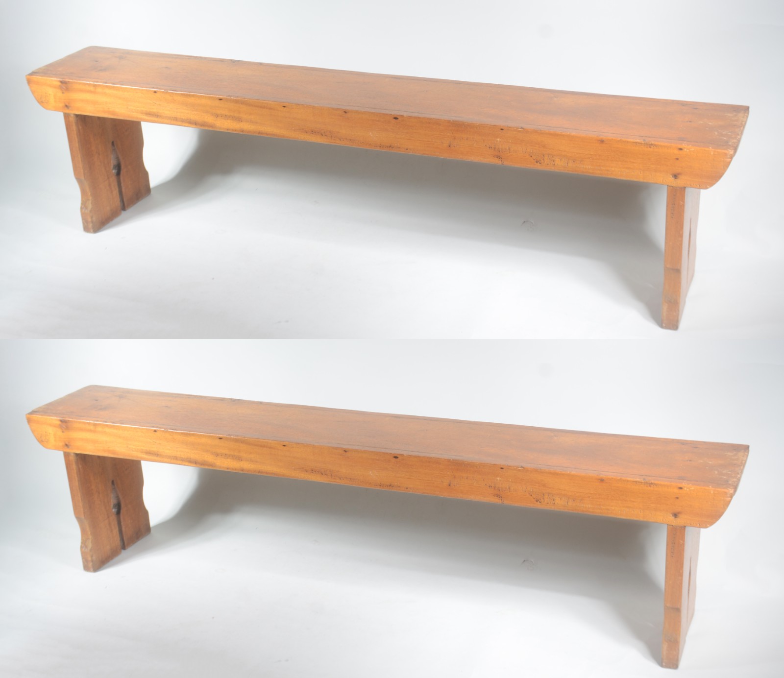 Mesa de jantar de madeira clara, estilo colonial brasileiro... - foto 2 de 2