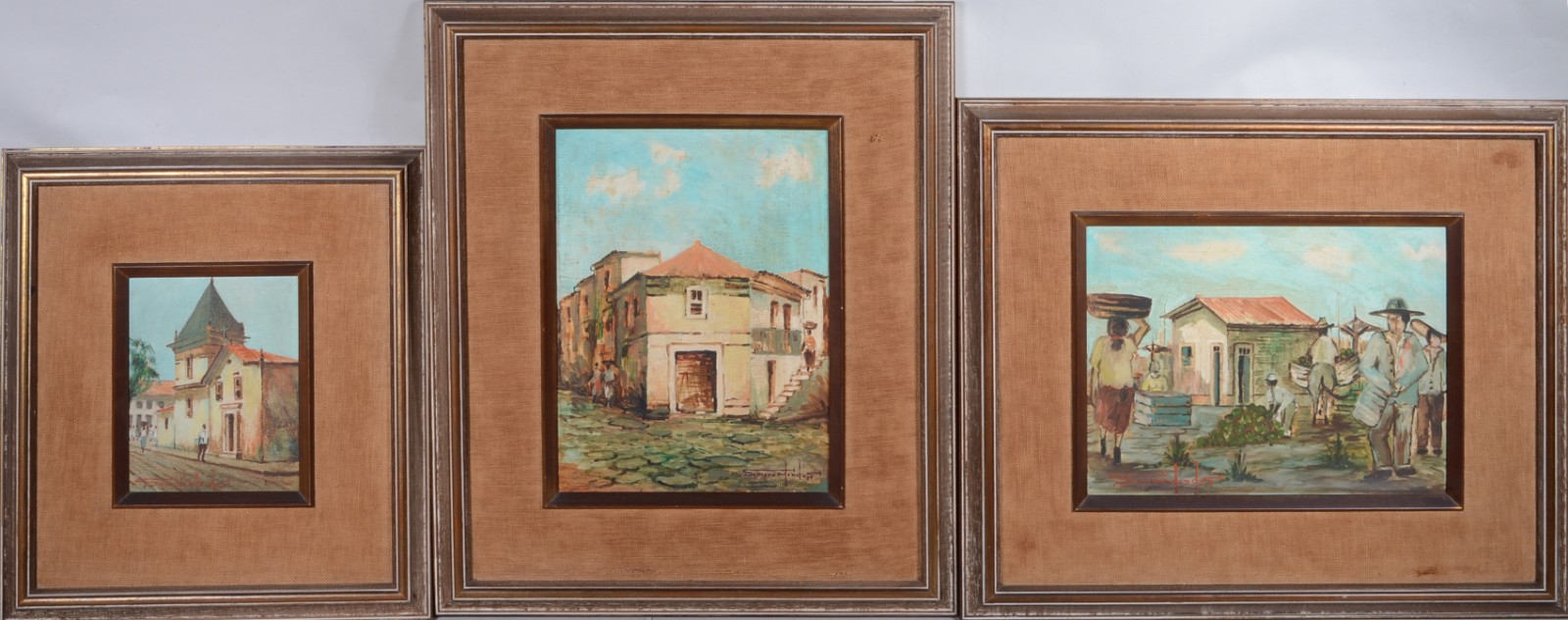 Três quadros - óleo sobre tela. - foto 1 de 9