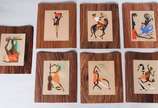 VIRGILIO NABAIS,  - Conjunto com 7 pinturas com temas brasileiros.