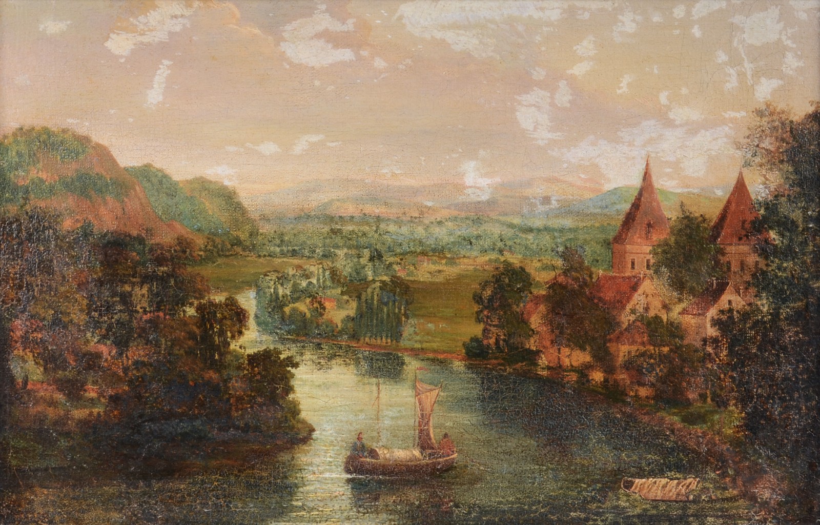 Escola europeia, Paisagem com castelo - foto 1 de 7