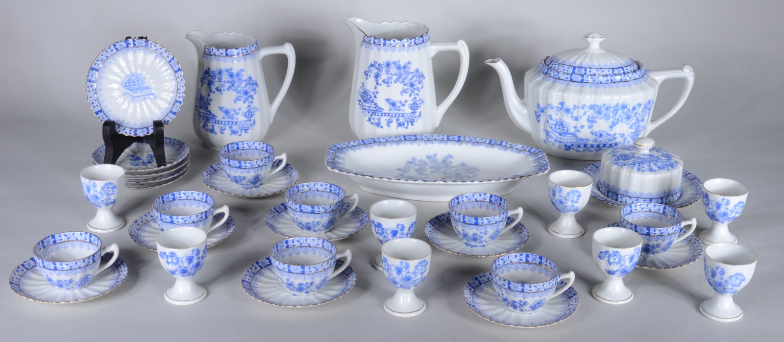 Serviço para café de porcelana oriental "China - Blau Kahla", na cor... - foto 1 de 11