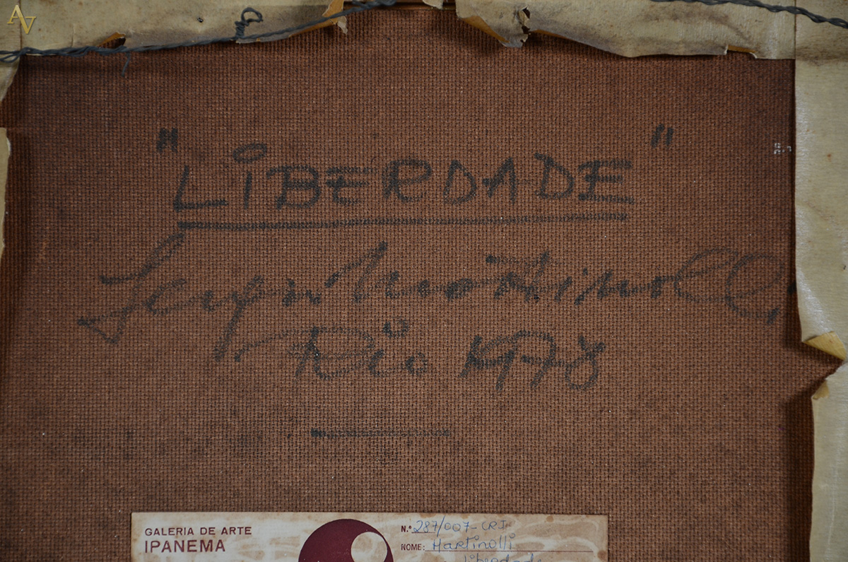 MARTINOLLI (1938) - "Liberdade" - ose - 33 x 33 - datado 1978 - foto 4 de 4