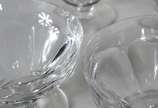 Baccarat (1764),  - Serviço de cristal francês Baccarat, lapidação Harcourt, composto de: 8 taças para vinho tinto, 9 taças para vinho branco, 11 taças para vinho do Port