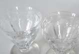 Baccarat (1764),  - Serviço de cristal francês Baccarat, lapidação Harcourt, composto de: 8 taças para vinho tinto, 9 taças para vinho branco, 11 taças para vinho do Port