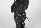 BOTERO - Escultura de bronze com base de mármor... - BOTERO - Escultura de bronze com base de mármore representando guerreiro, assinado. Altura 51 cm (atribuído).