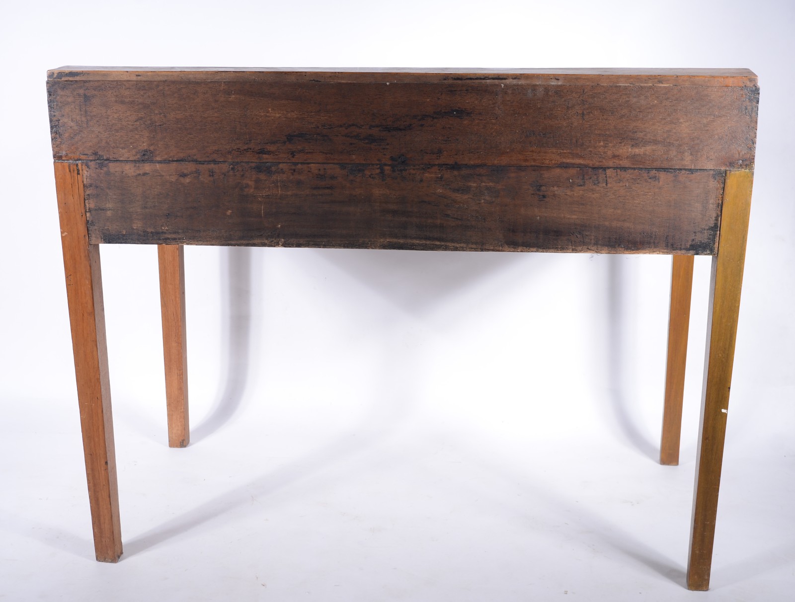 Mesa escrivaninha de madeira clara com pequema alçada superior e uma... - foto 4 de 7
