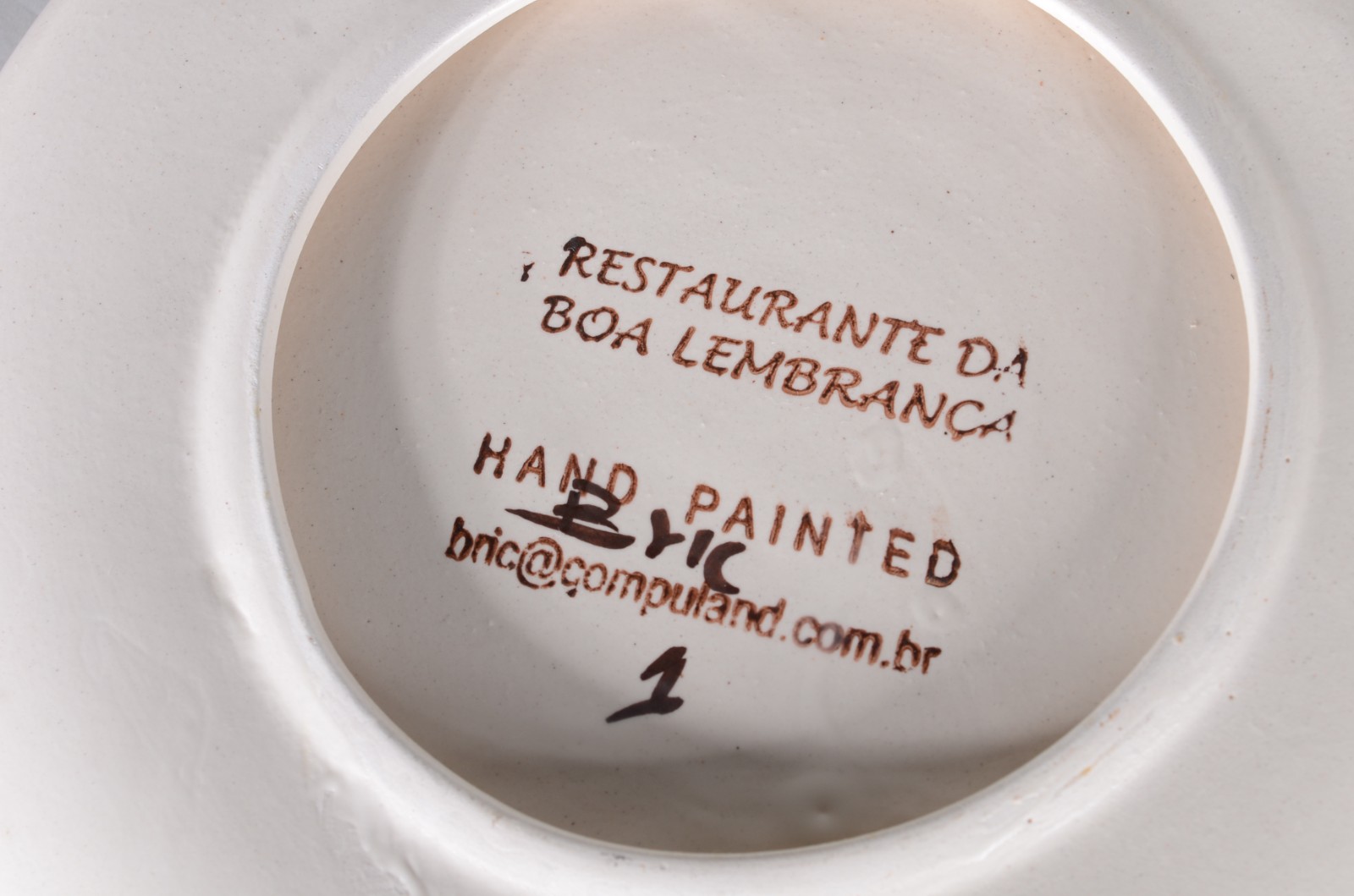Três pratos de cerâmica de "Restaurantes da Boa Lembrança". - foto 7 de 7