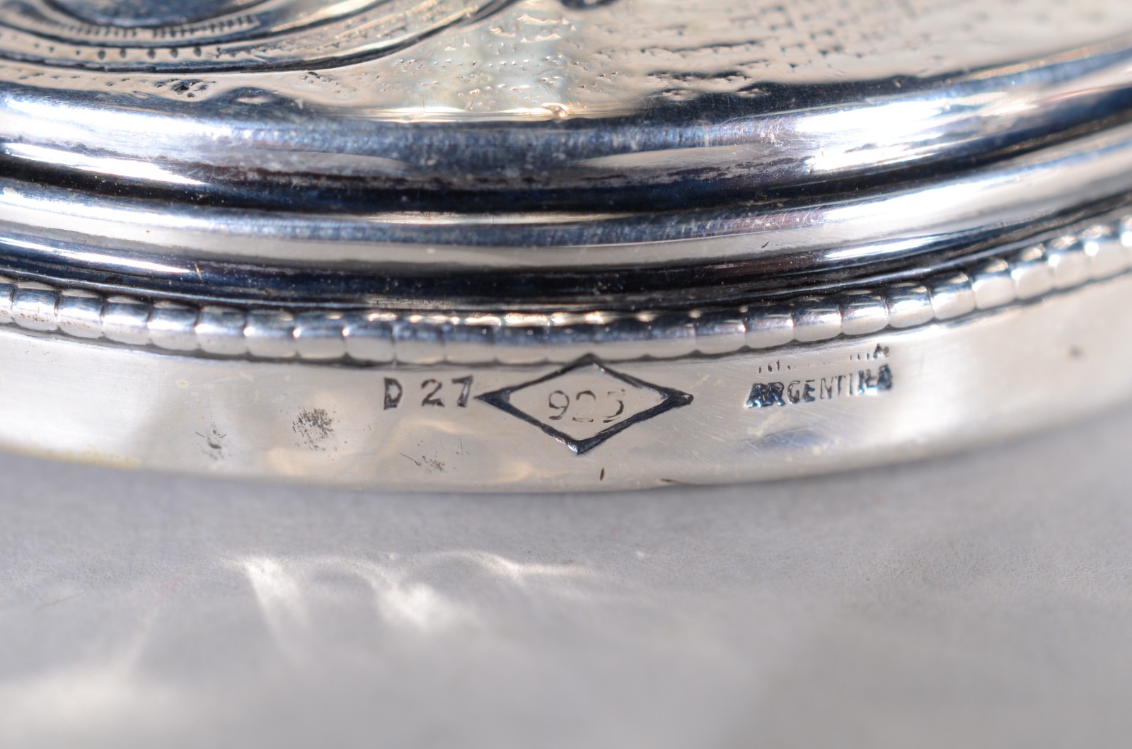 Par de castiçais de prata argentina contraste 925 mls. Peso da prata... - foto 4 de 7