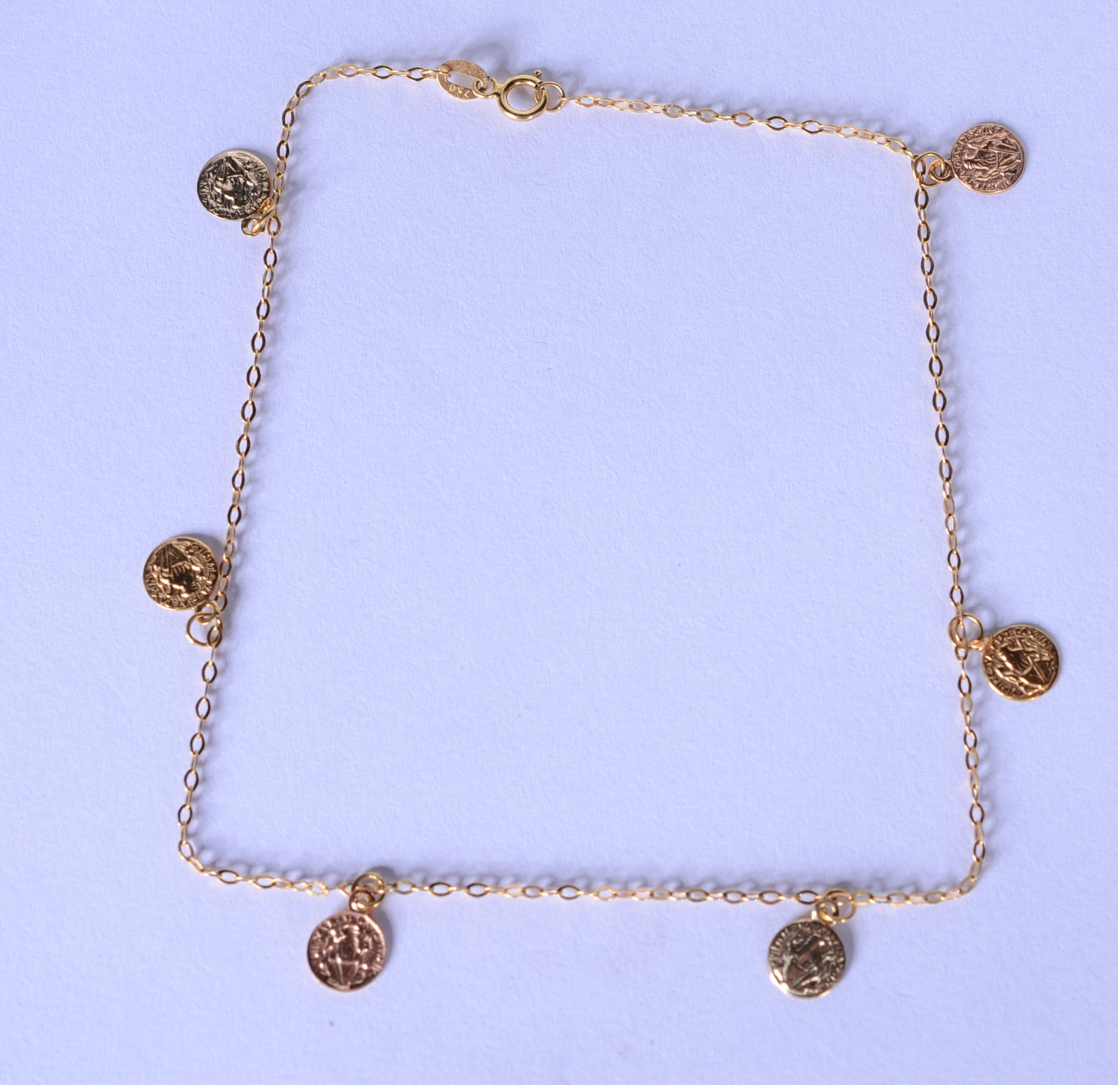 Tornozeleira de ouro 18 k., contraste 750 mls. (Por motivos de... - foto 1 de 6