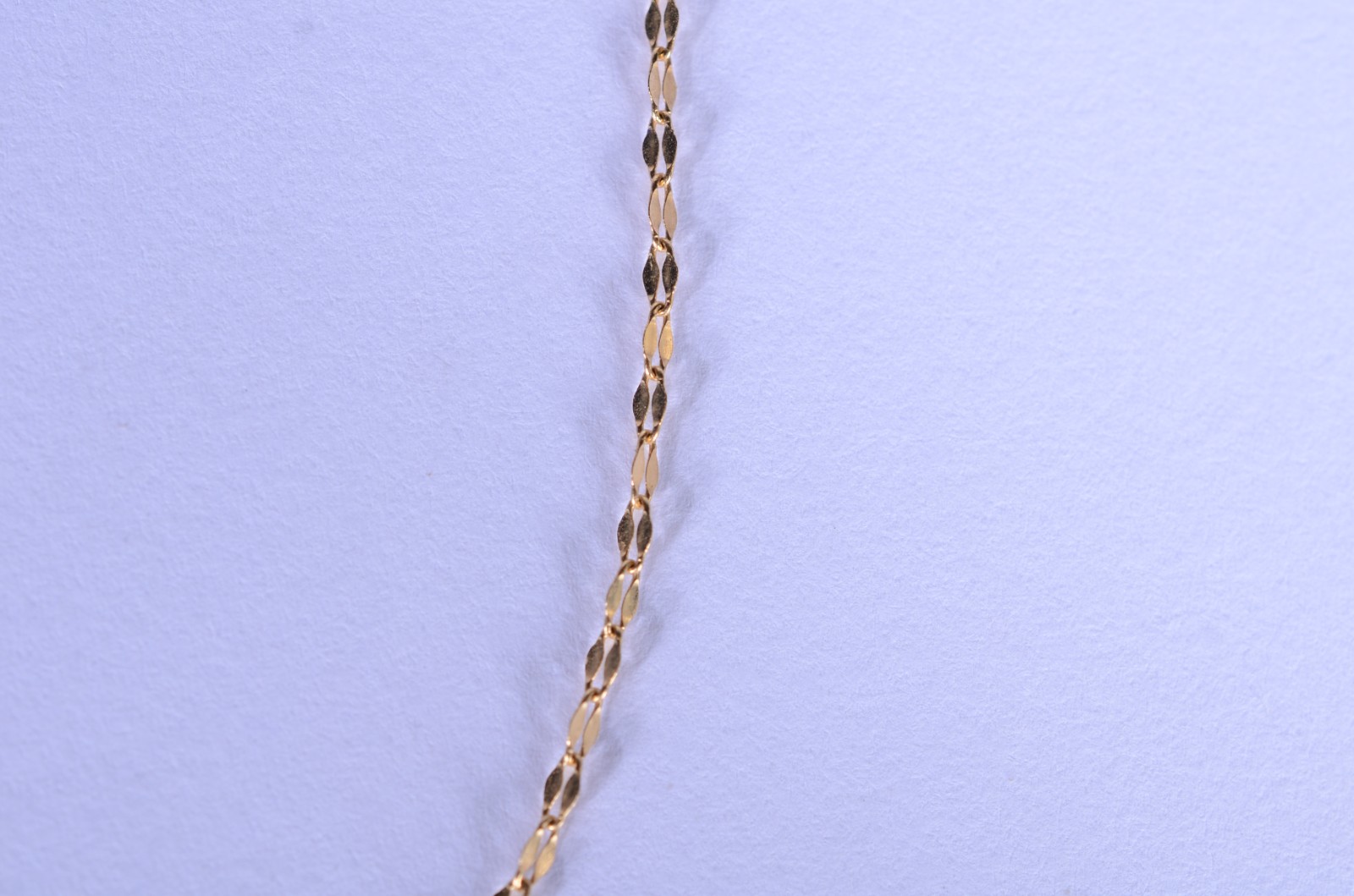 Colar de ouro 18 k., contraste 750 mls com pendente de pedra azul... - foto 8 de 10