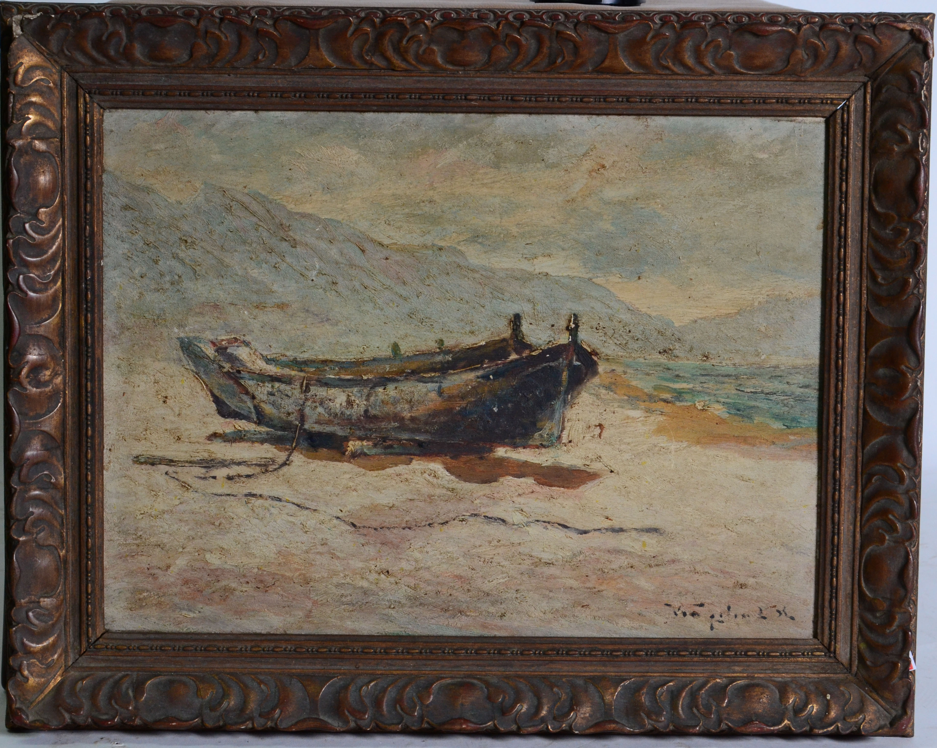 Virgílio Lopes Rodrigues (1863-1944), Barco na praia - foto 1 de 3