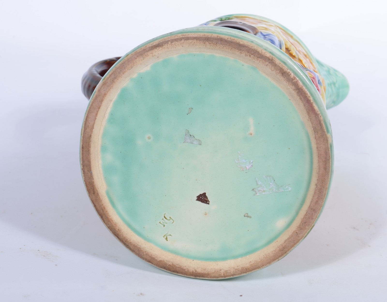 Duas peças, sendo: prato de faiança francesa Sarreguemines - Obernai... - foto 10 de 11