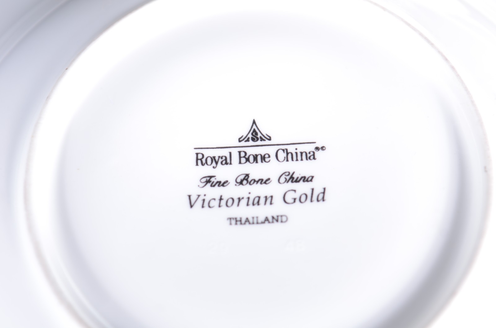 Parte de serviço de porcelana Tailandesa - Victorian Gold, fundo... - foto 6 de 6