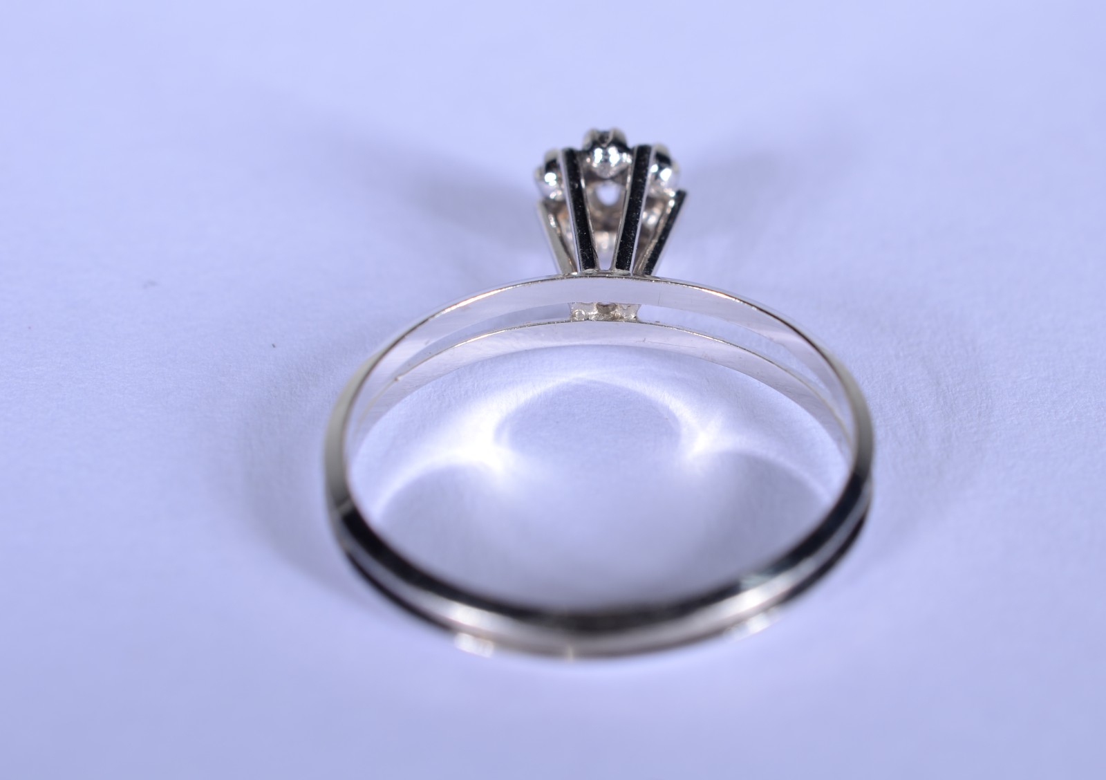 Anel feitio chuveiro de ouro branco, contraste 750 mls, aros duplos e... - foto 5 de 8
