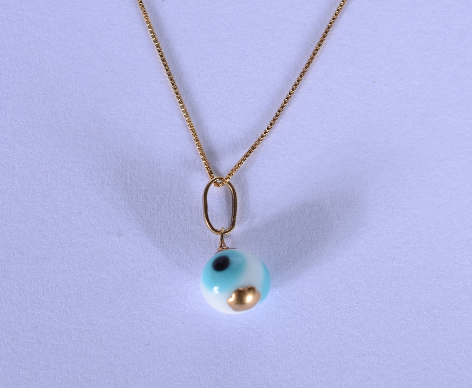 Colar com pendente de ouro 18 k., contraste 750 mls. (Por motivos de... - foto 1 de 6