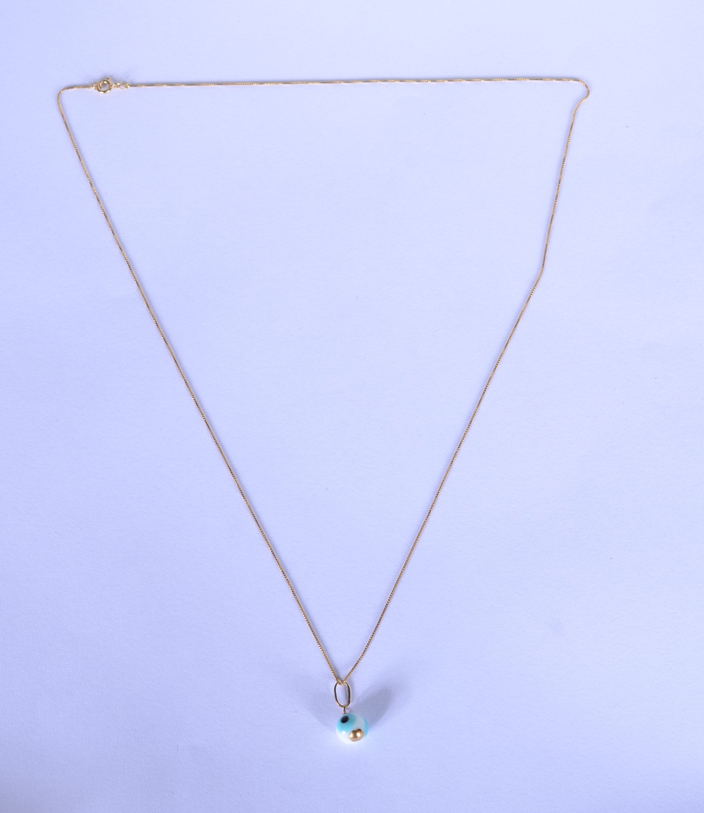 Colar com pendente de ouro 18 k., contraste 750 mls. (Por motivos de... - foto 5 de 6