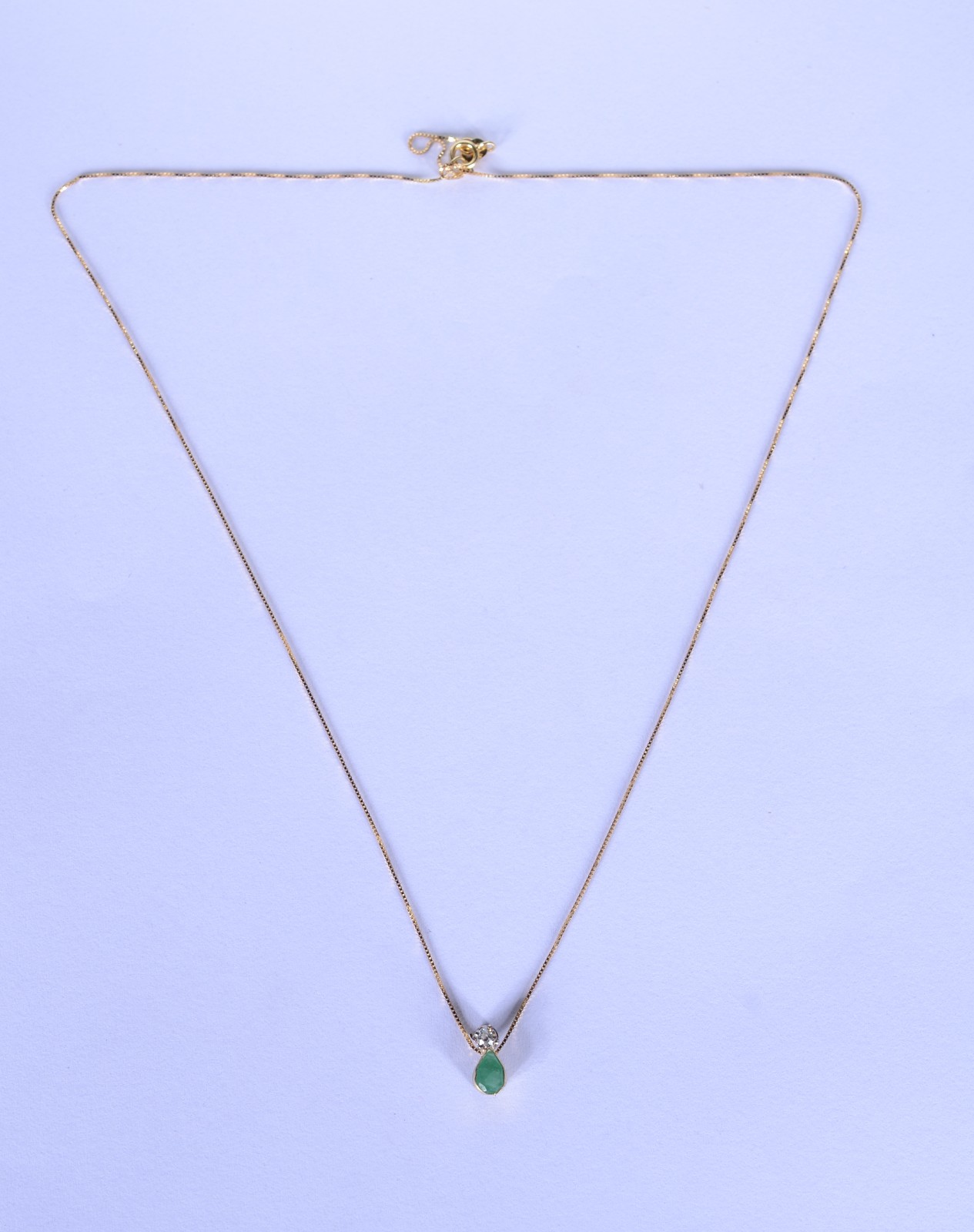 Colar com pendente de ouro 18 k., contraste 750 mls. (Por motivos de... - foto 3 de 6