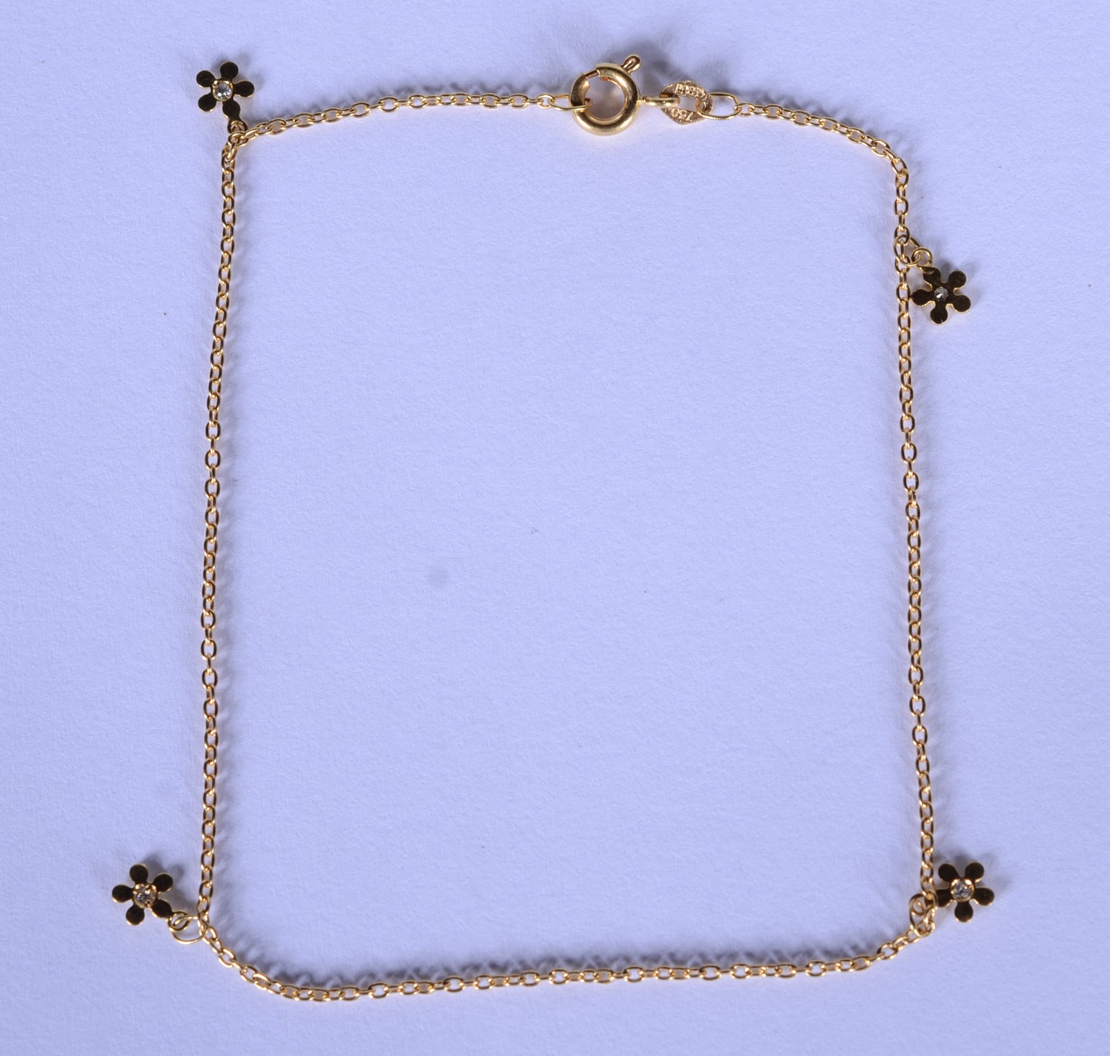 Tornozeleira de ouro 18 k., contraste 750 mls. (Por motivos de... - foto 1 de 8