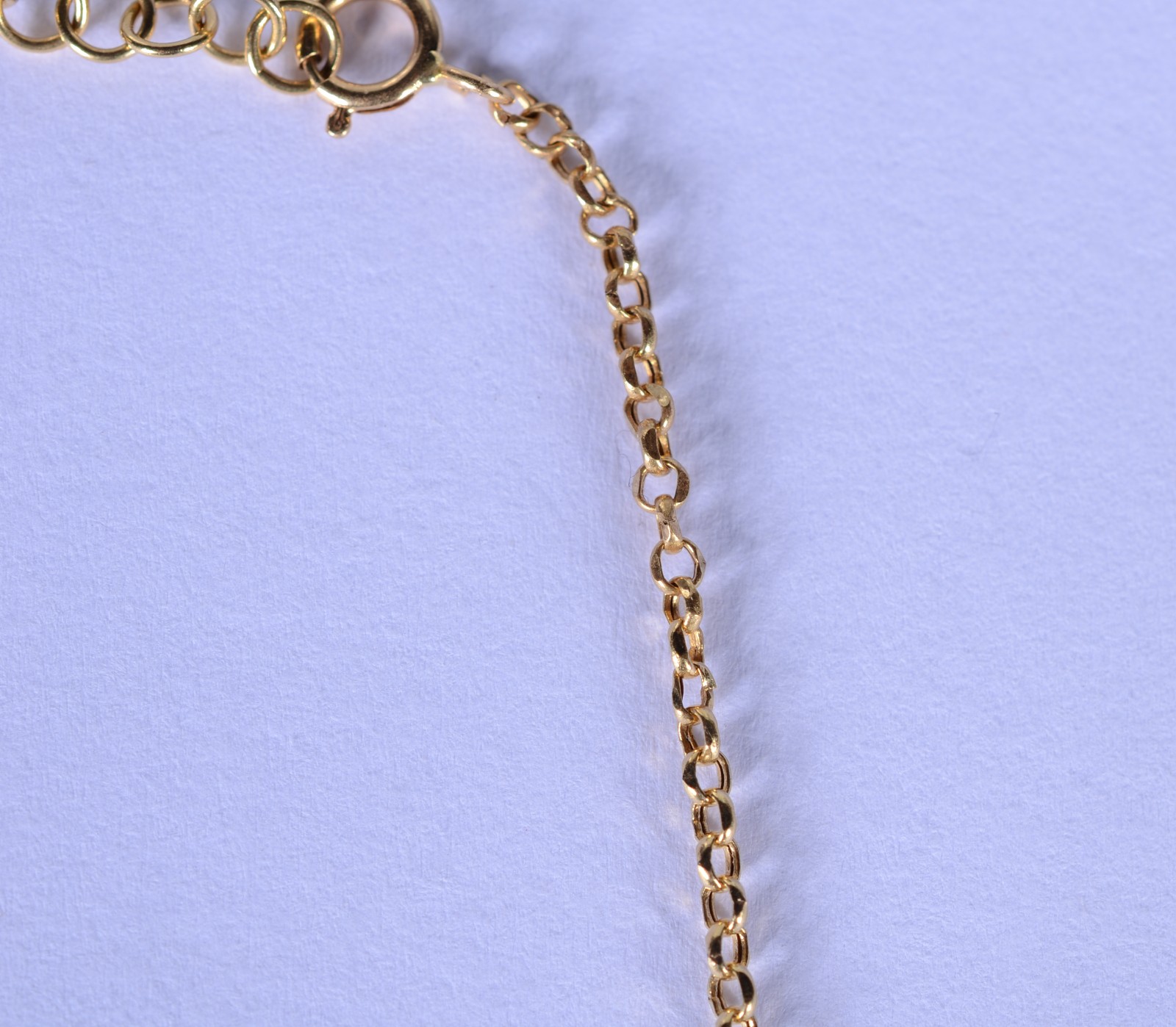Pulseira em três tons de ouro, contraste 750 mls com "bolinhas"... - foto 4 de 7