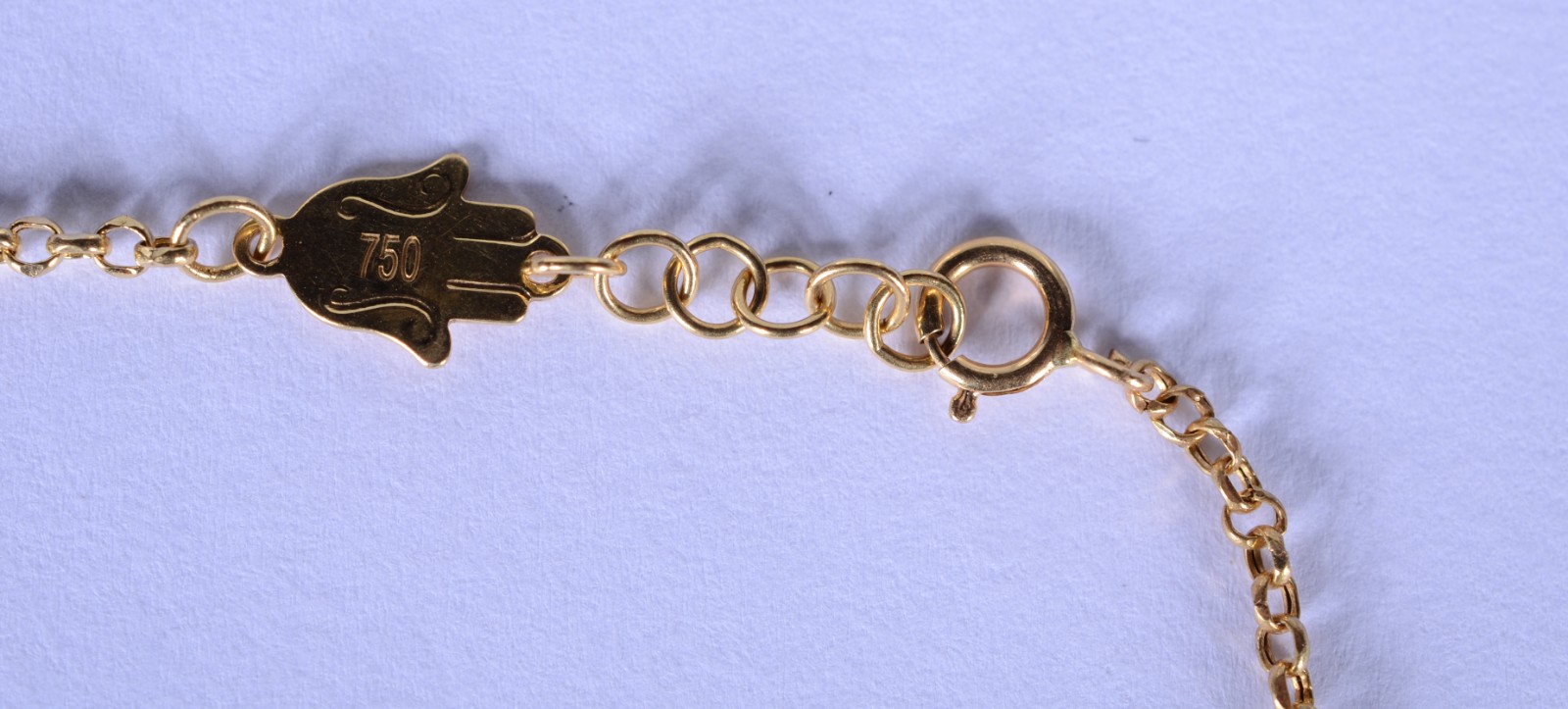 Pulseira em três tons de ouro, contraste 750 mls com "bolinhas"... - foto 7 de 7