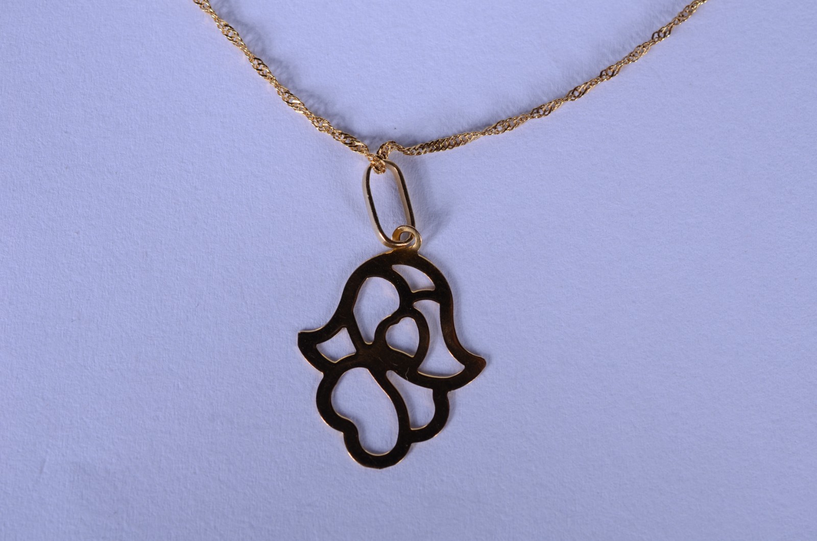 Colar com pendente de ouro 18 k., contraste 750 mls. (Por motivos de... - foto 1 de 6