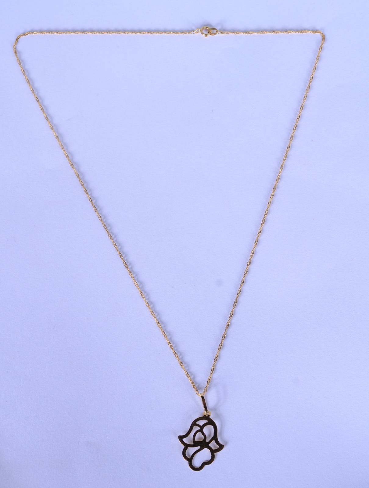 Colar com pendente de ouro 18 k., contraste 750 mls. (Por motivos de... - foto 2 de 6