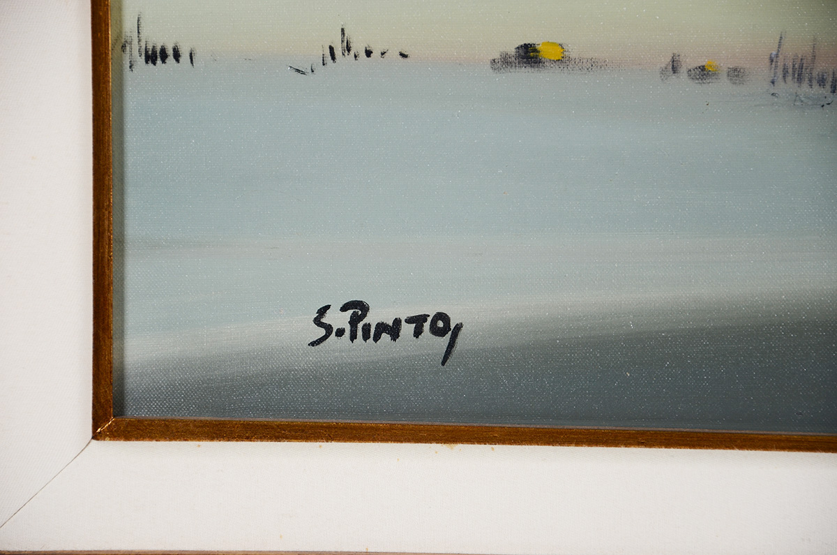 SYLVIO PINTO (1918 - 1997) - Marinha - ost - 73 x 60 - foto 3 de 3