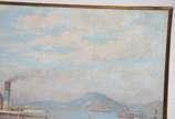 Gustavo Dall'Ara (1865-1923), Barcos na Baía de... - Óleo sobre tela. Reentelado.