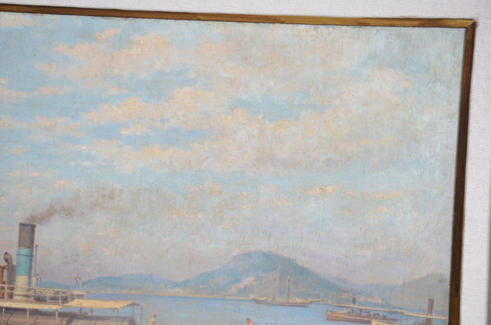 Gustavo Dall'Ara (1865-1923), Barcos na Baía de Guanabara com Ilha Fiscal ao fundo - foto 5 de 6