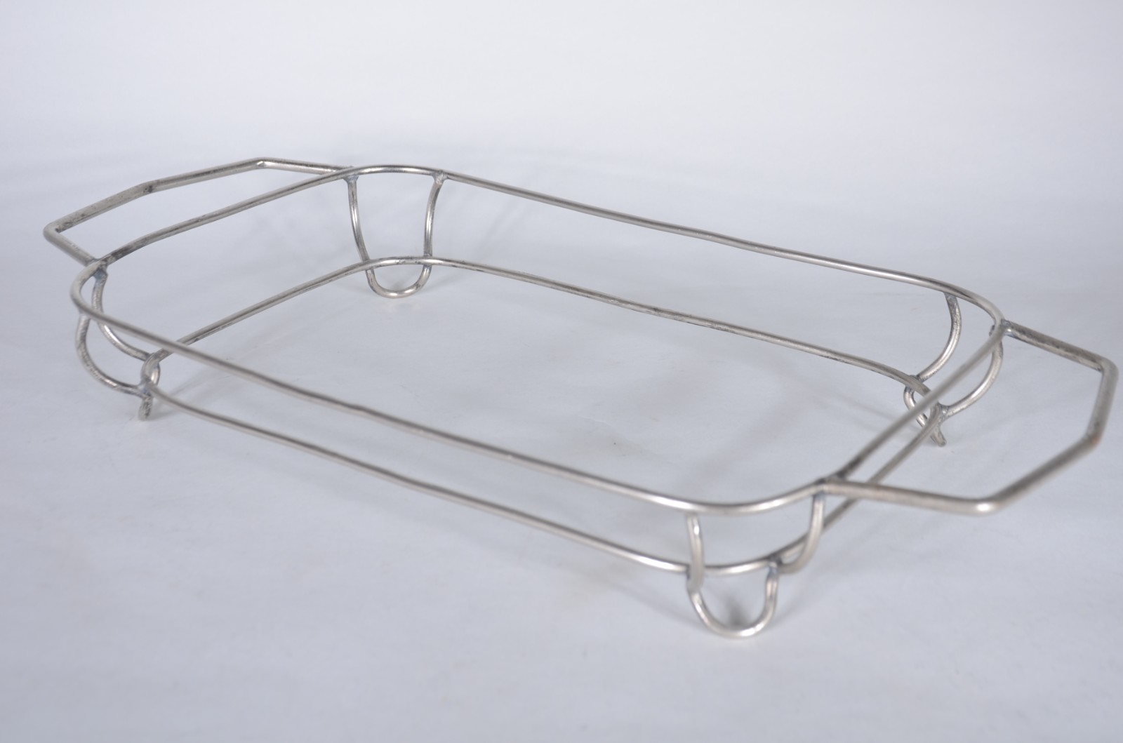 Quatro porta pirex de metal prateado. Com desgastes. - foto 4 de 7