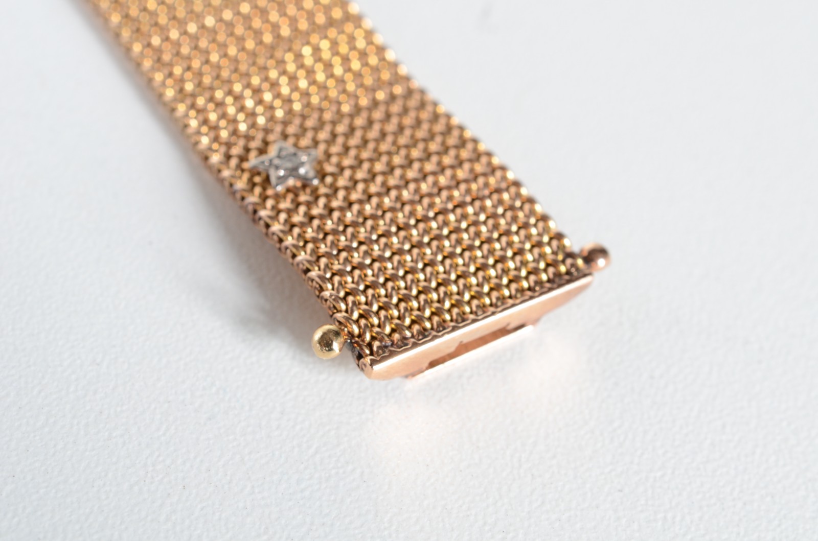 Pulseira de ouro 18 k., contraste 750 mls com estrelas e brilhantes... - foto 4 de 10