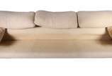 Cassina (1927), Maralunga - Sofá estofado para 3 lugares, design italiano. Tecido com desgastes.