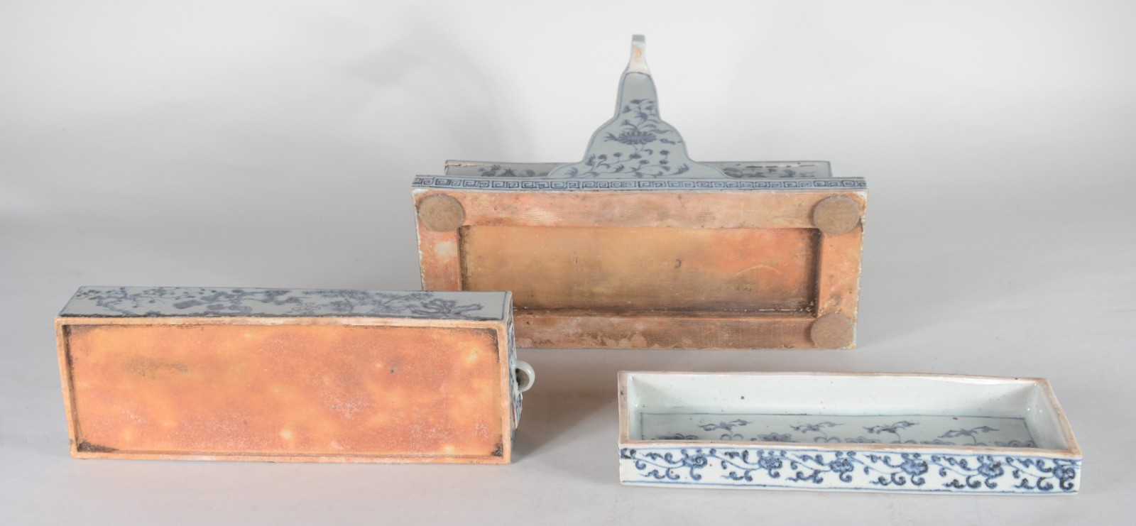 Original e raro conjunto em porcelana chinesa para incenso, decorado... - foto 4 de 11