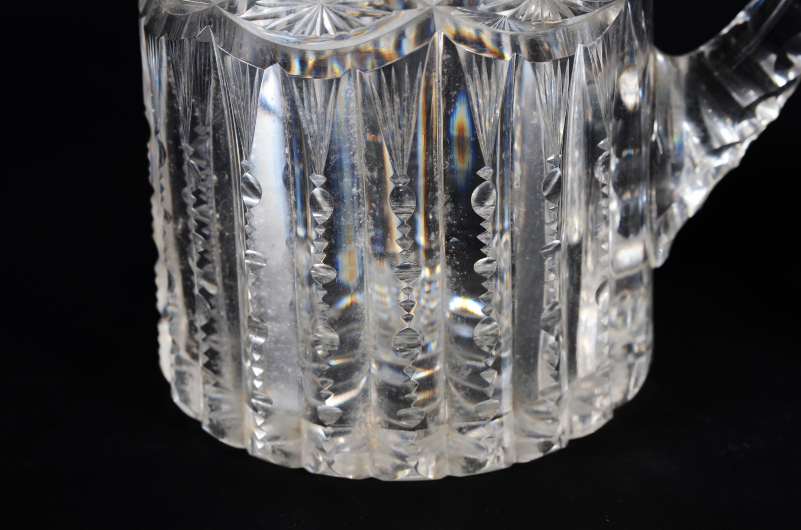 Par de jarras para água de cristal europeu ricamente lapidadas. - foto 4 de 8