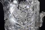 Par de jarras para água de cristal europeu rica... - Par de jarras para água de cristal europeu ricamente lapidadas.