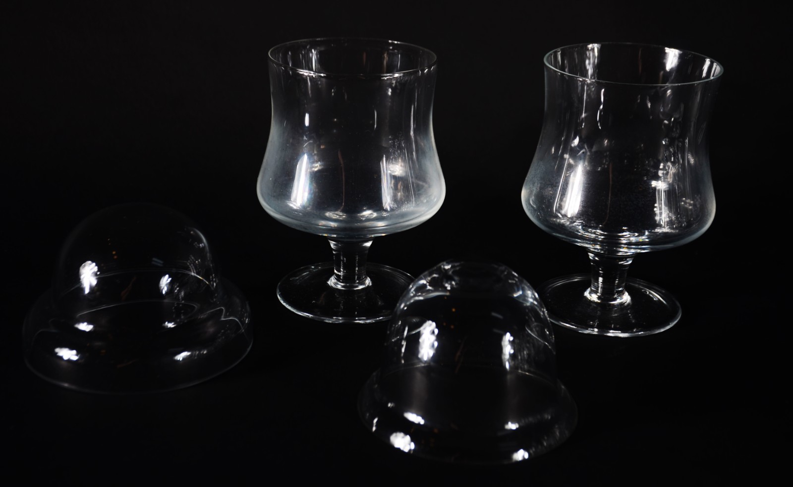 Conjunto com 14 taças de vidro para coquetel de camarão (2 modelos... - foto 2 de 5