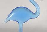 Abraham Palatnik (1928-2020),  - Escultura de resina de poliéster representando Flamingo.