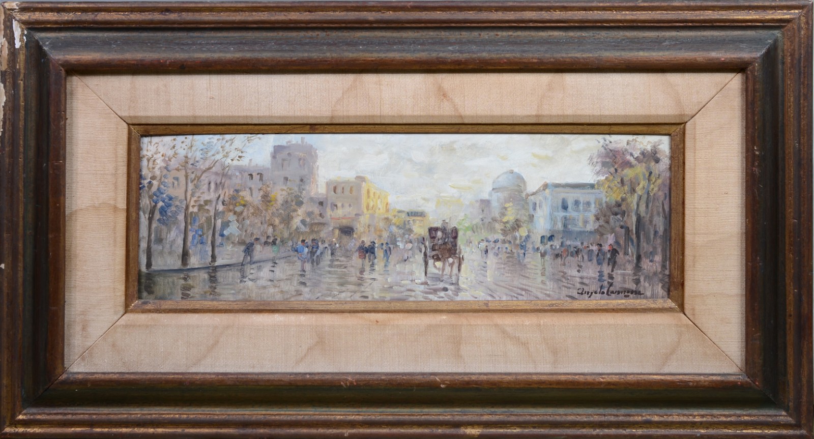 Angelo Cannone (1899-1992), Paisagem com Figuras - foto 2 de 4