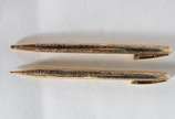 SHEAFFERS,  - Conjunto de caneta esferográfica e lapiseira, americanas, 12 kilates. No estojo.