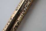 SHEAFFERS,  - Conjunto de caneta esferográfica e lapiseira, americanas, 12 kilates. No estojo.